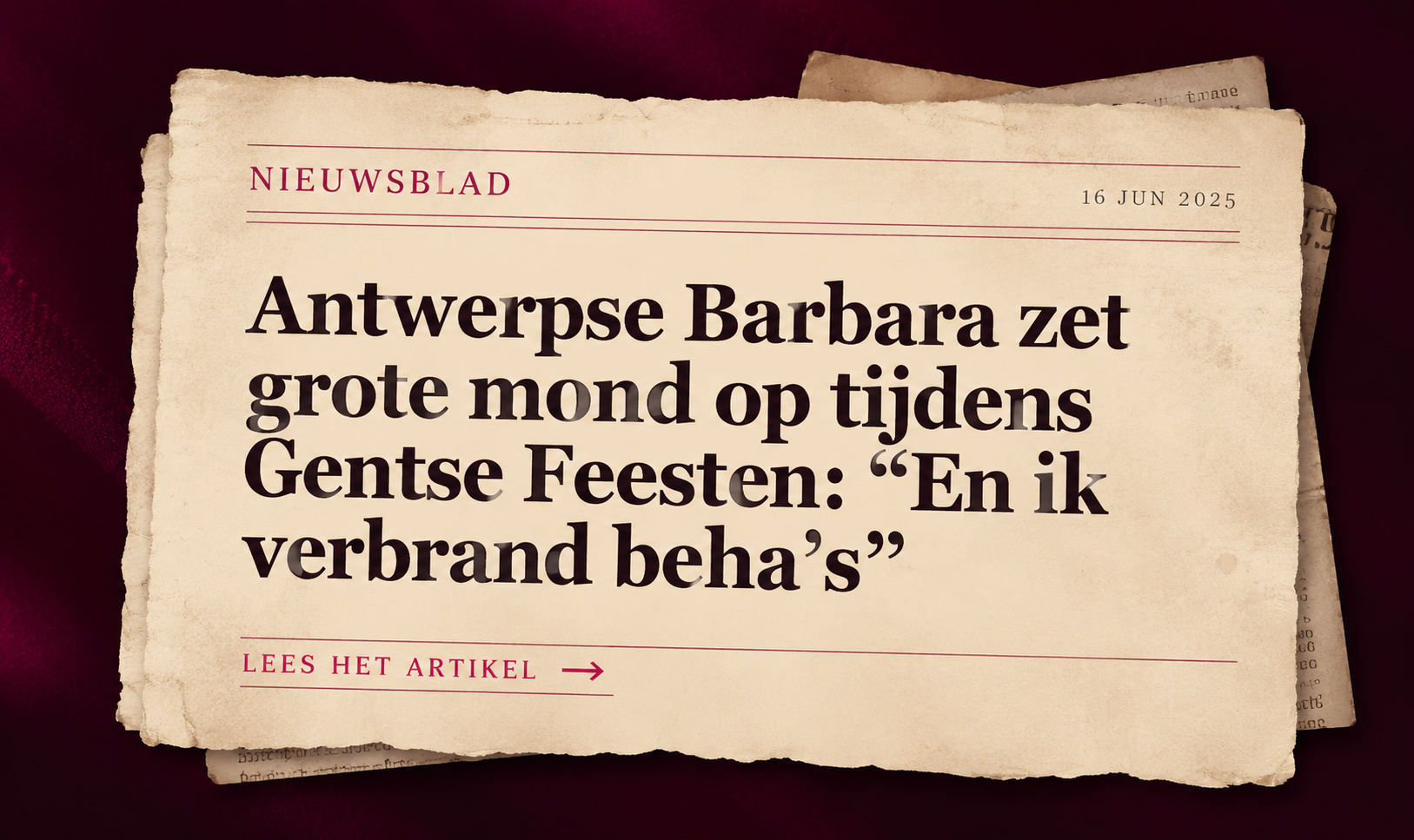 Gestileerde grafische voorstelling bij het Nieuwsblad-artikel