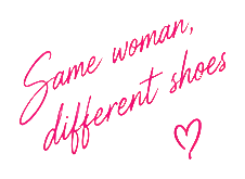 Same woman, different shoes